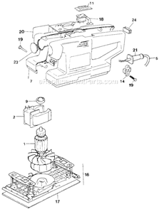 Part Location Diagram of 831957-00 DeWALT Field